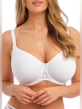 Fantasie Rebecca White T-Shirt Bra Full Coverage Underwire Size UK 32F